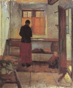 Pigen i kokkenet by Anna Ancher