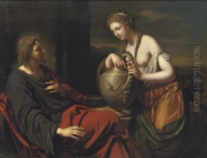 Christ and the woman from Samaria at the well by Adriaen Van Der Werff