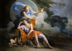 Rene-Antoine Houasse - Diane et Endymion by Rene-Antoine Houasse