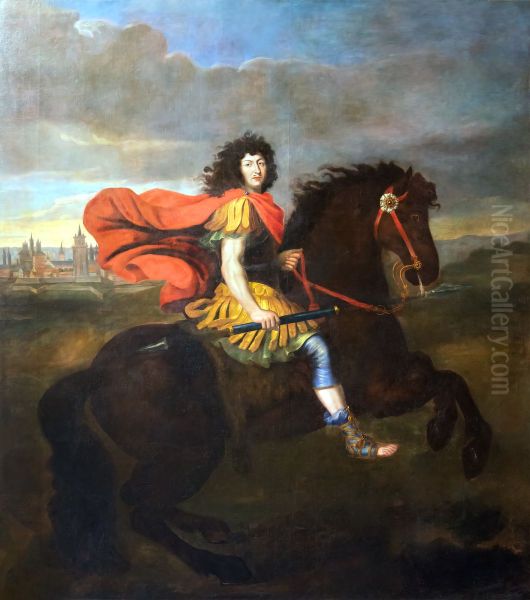 Louis XIV on horseback - view 1