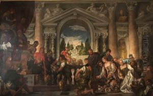 La regina di Saba offre doni a Salomone by Paolo Veronese (Caliari)