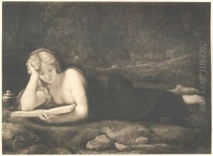 Die bussende Magdalena by Antonio da Correggio