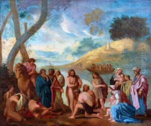 Saint Jean baptisant le peuple sur les bords du Jourdain