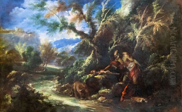 Saint Jerome dans le desert - view 1