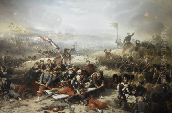 La Courtine de Malakoff, 8 septembre 1855 by Adolphe Yvon