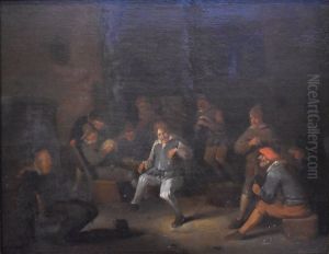 Interieur de tabagie by Egbert Van Heemskerck