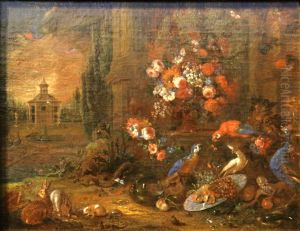 Fleurs, oiseaux et animaux divers. by Daniel Seghers