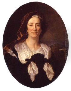 Portrait de Maria Serra, mere de Hyacinthe Rigaud by Hyacinthe Rigaud