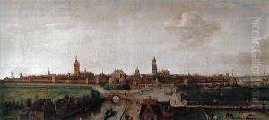 Delft as seen from the west by Hendrick Cornelisz Vroom
