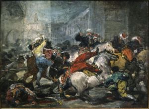 El dos de mayo de 1808 en MadridorLa carga de los mamelucos by Francisco Goya Fuendetodos