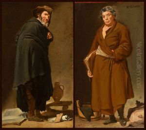 Aesop and Menippus by Francisco Goya Fuendetodos