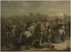 Legendary Battle of the Torriani and Visconti - the Capture by Erasmus Quellinus II