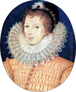 Portrait miniature of an unknown youth in yellow