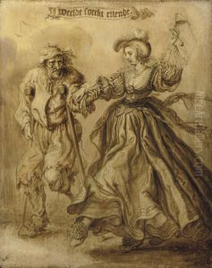 'Weelde soeckt ellende' by Adriaen van de Venne
