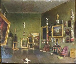 Interior de estudio by Manuel Cabral y Aguado Bejarano