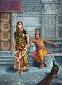 Radha and Krishna by M. V. Dhurandhar