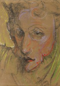 Portret Janiny Turowskiej-Leszczynskiej by Stanislaw Ignacy Witkiewicz (Witkacy)