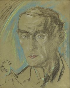 Portrait of doctor Jan Wladyslaw Pakowski by Stanislaw Ignacy Witkiewicz (Witkacy)