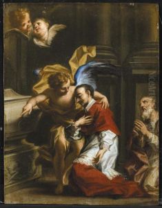 San Carlo Borromeo Confortato Da Un Angelo