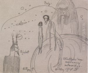 Occultists on an unknown asteroid by Stanislaw Ignacy Witkiewicz (Witkacy)