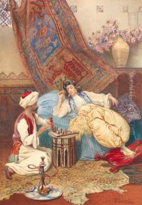 La Partie by Umberto Cacciarelli