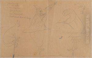 Target shooting on specially sharpened tips at Fink et Comp corporation by Stanislaw Ignacy Witkiewicz (Witkacy)