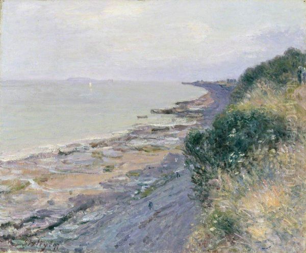 The Cliff at Penarth, Evening, Low Tide - view 1