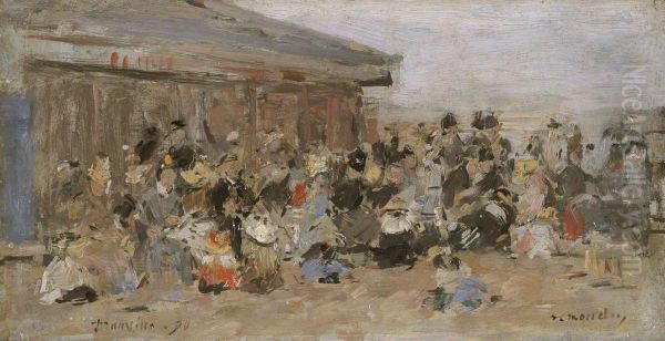 Beach at Trouville - view 1