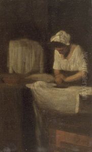 A Woman Ironing by Francois Bonvin