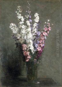 Larkspurs by Henri Fantin-Latour
