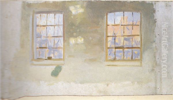 Et rum med store vinduer. Studie. - view 1