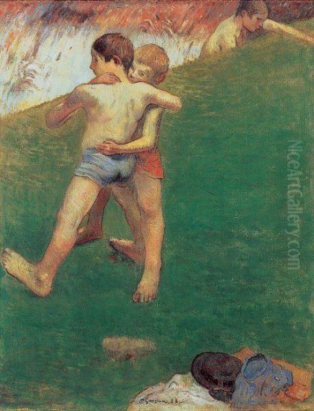Young Wrestlers - view 1