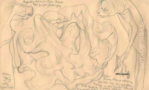 Rojza Bloom's favorite assistant examines the elasticity of the guts with her hand