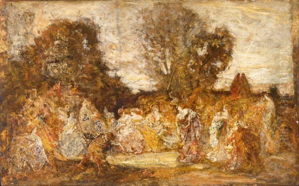 Ladies in a Garden - view 1