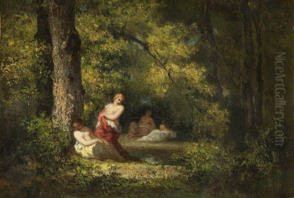 Four Nymphs in a Wood - view 1