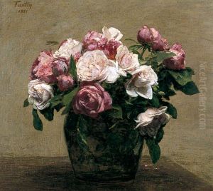 Pink Roses by Henri Fantin-Latour