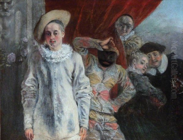 Pierrot, Harlequin and Scapin - view 1