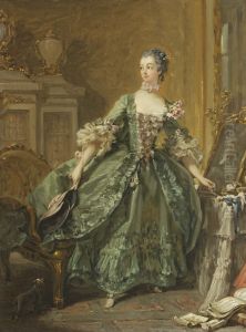 Sketch for a Portrait of Madame de Pompadour (1721 - 1764) by Francois Boucher