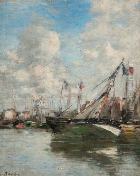Harbour Scene, Trouville - view 1