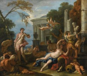 Feast of Silenus (private collection) by Sebastiano Ricci
