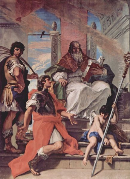Ss. Prokulus, Firmus, }Rusticus of Verona and an Angel - view 1