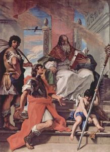 Ss. Prokulus, Firmus, }Rusticus of Verona and an Angel