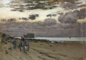Gathering Seaweed by Jean-Charles Cazin