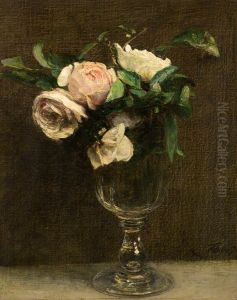 Roses by Henri Fantin-Latour