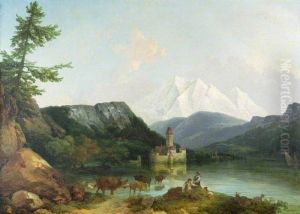 Chateau de Chillon, Switzerland by Philip James de Loutherbourg