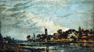 Landscape with a Mill (1) by Charles-Francois Daubigny