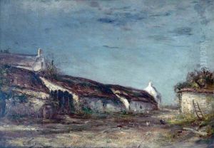 Old Cottages by Constant Troyon