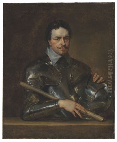 Portrait of Thomas Wentworth, 1st Earl of Strafford (1593-1641), half-length, in armour - view 1