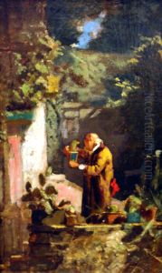 The Minister Tending his Cactuses by Carl Spitzweg
