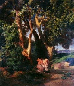 Centaurus and Nymph by Arnold Bocklin